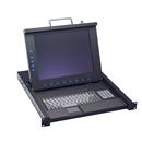 AX69178 - 1U 17" LCD Rackmount Monitor/Keyboard Drawer with 8-port KVM